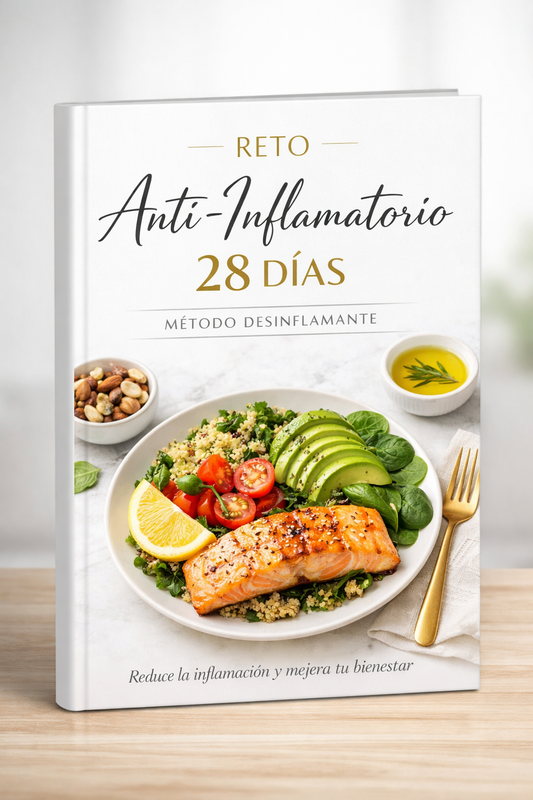 RETO ANTI INFLAMATORIO 28 DIAS + 8 BONOS DE REGALO